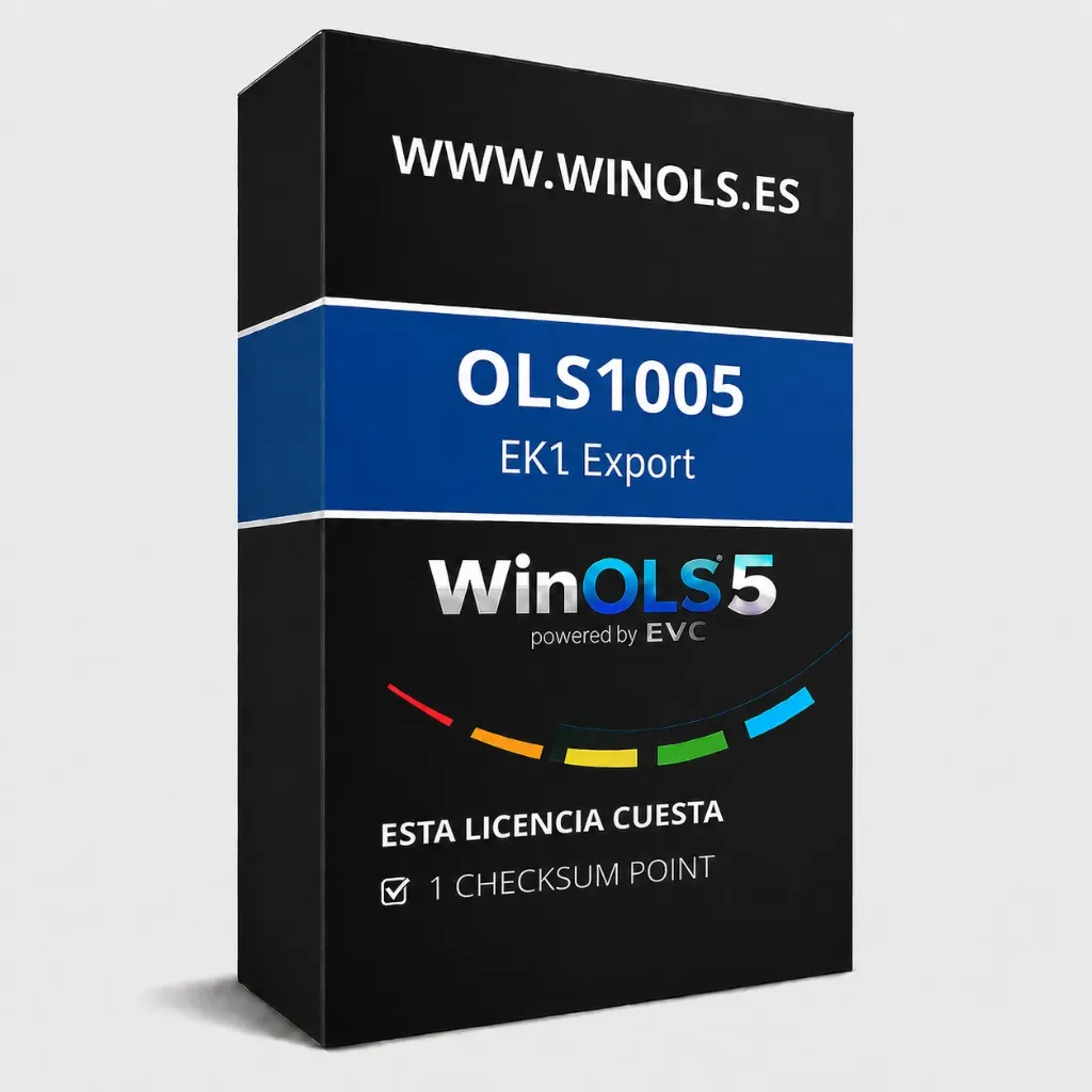 OLS1005 EK1 Export for WinOLS – Export of EK1 and EKE files